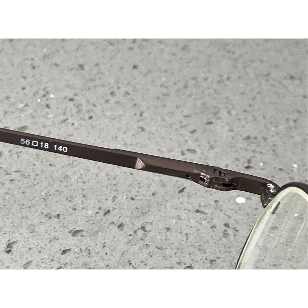MODERN OPTICAL KEVIN Brown METAL AVIATOR STYLE EYEGLASSES 56-18-140 FRAMES ONLY
